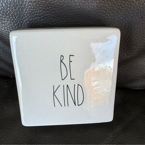 Rae Dunn Stay Humble Be Kind Ceramic Paperweight Artisan Collection